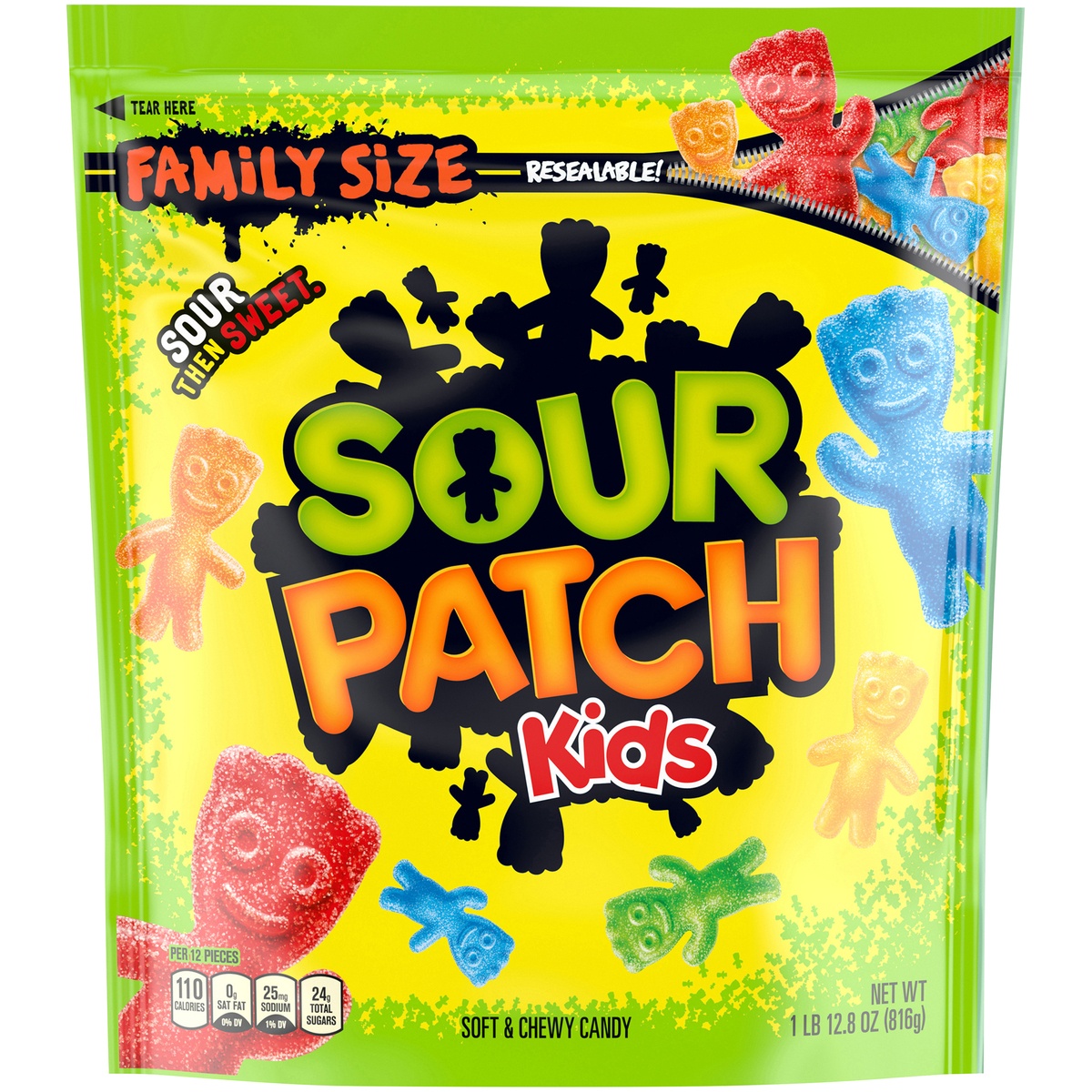 slide 9 of 11, Sour Patch Kids Soft & Chewy Candy, 1.8 lb