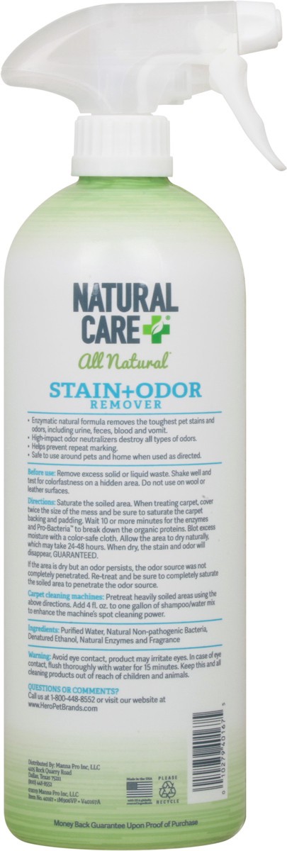slide 6 of 11, Natural Care + All Natural Enzymatic Cleaner Stain + Odor Remover 32 oz, 32 oz