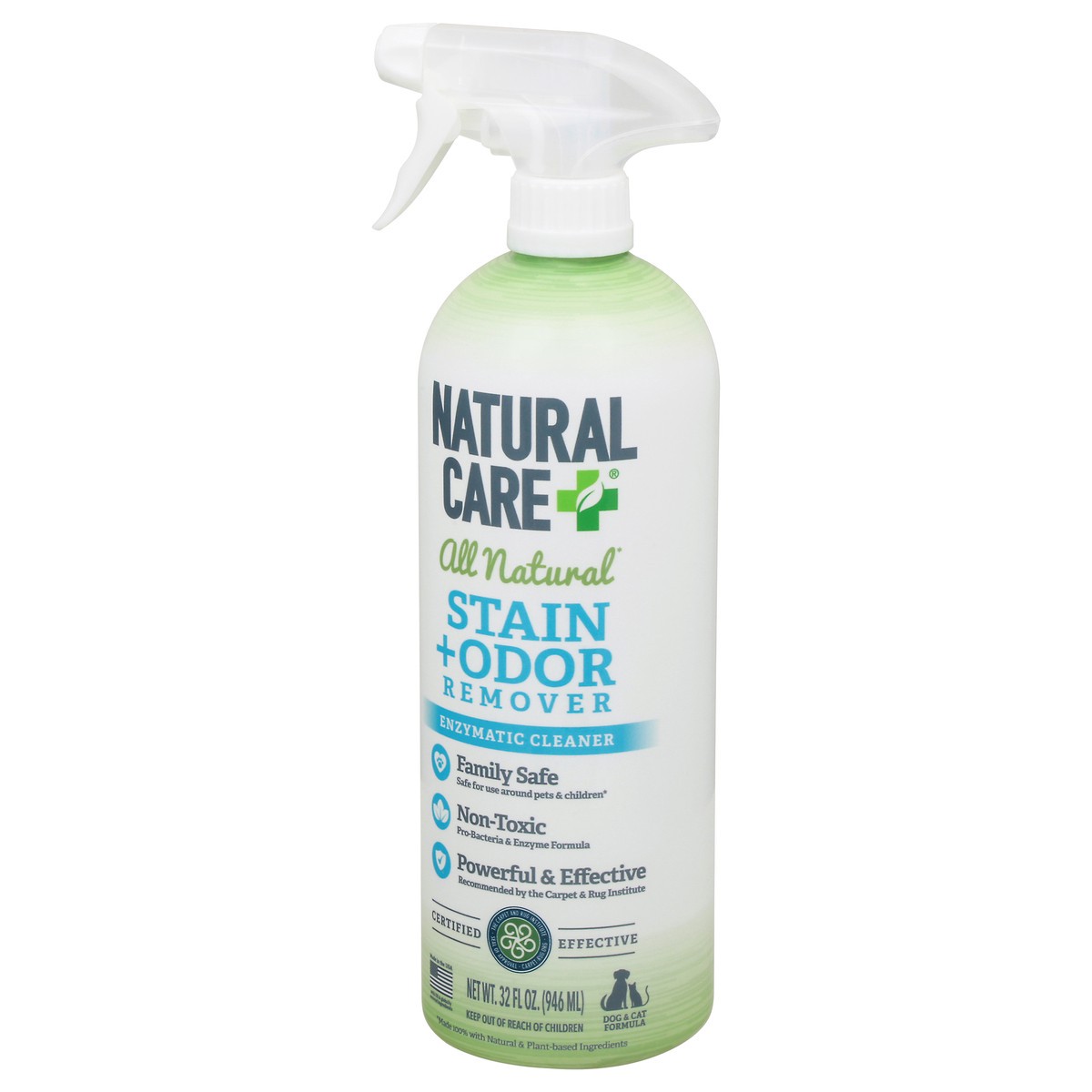 slide 7 of 11, Natural Care + All Natural Enzymatic Cleaner Stain + Odor Remover 32 oz, 32 oz