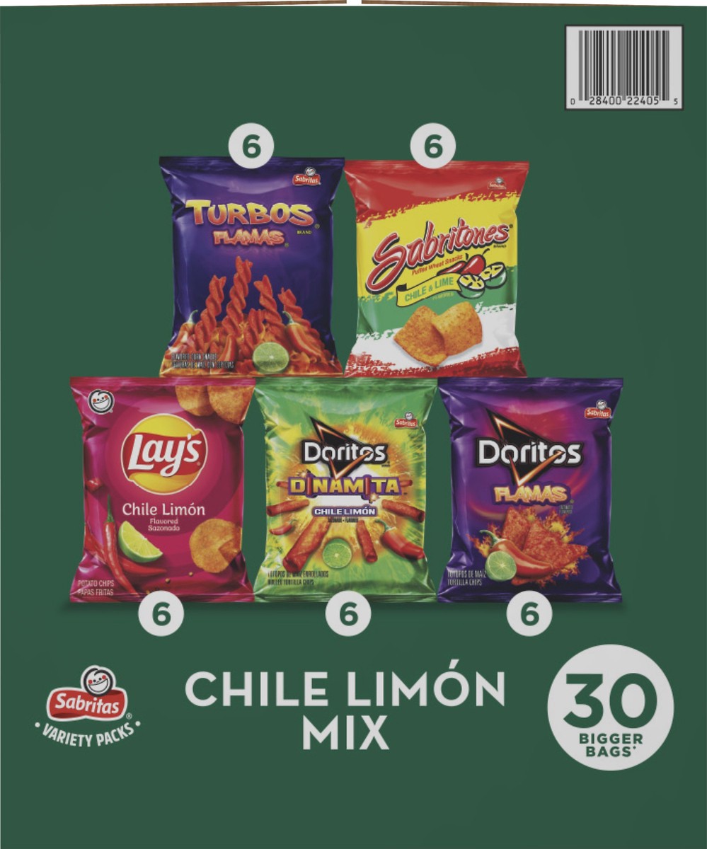 slide 4 of 10, Frito-Lay Snacks Chile Limon Mix Variety - 30 ct, 30 ct