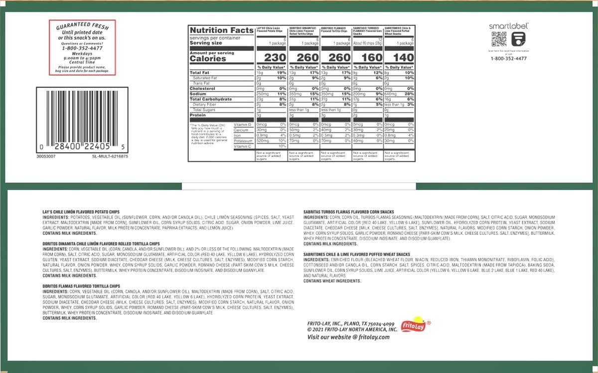 slide 7 of 10, Frito-Lay Snacks Chile Limon Mix Variety - 30 ct, 30 ct