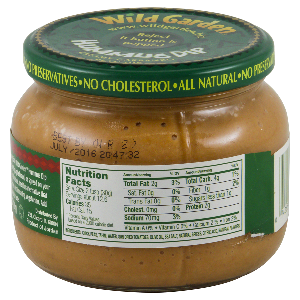 slide 3 of 4, Wild Garden Sun-Dried Tomato Hummus Dip, 10.74 oz