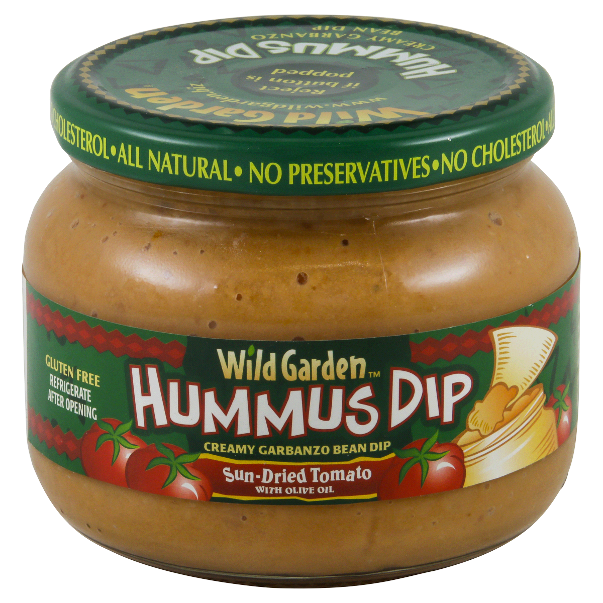 slide 1 of 4, Wild Garden Sun-Dried Tomato Hummus Dip, 10.74 oz