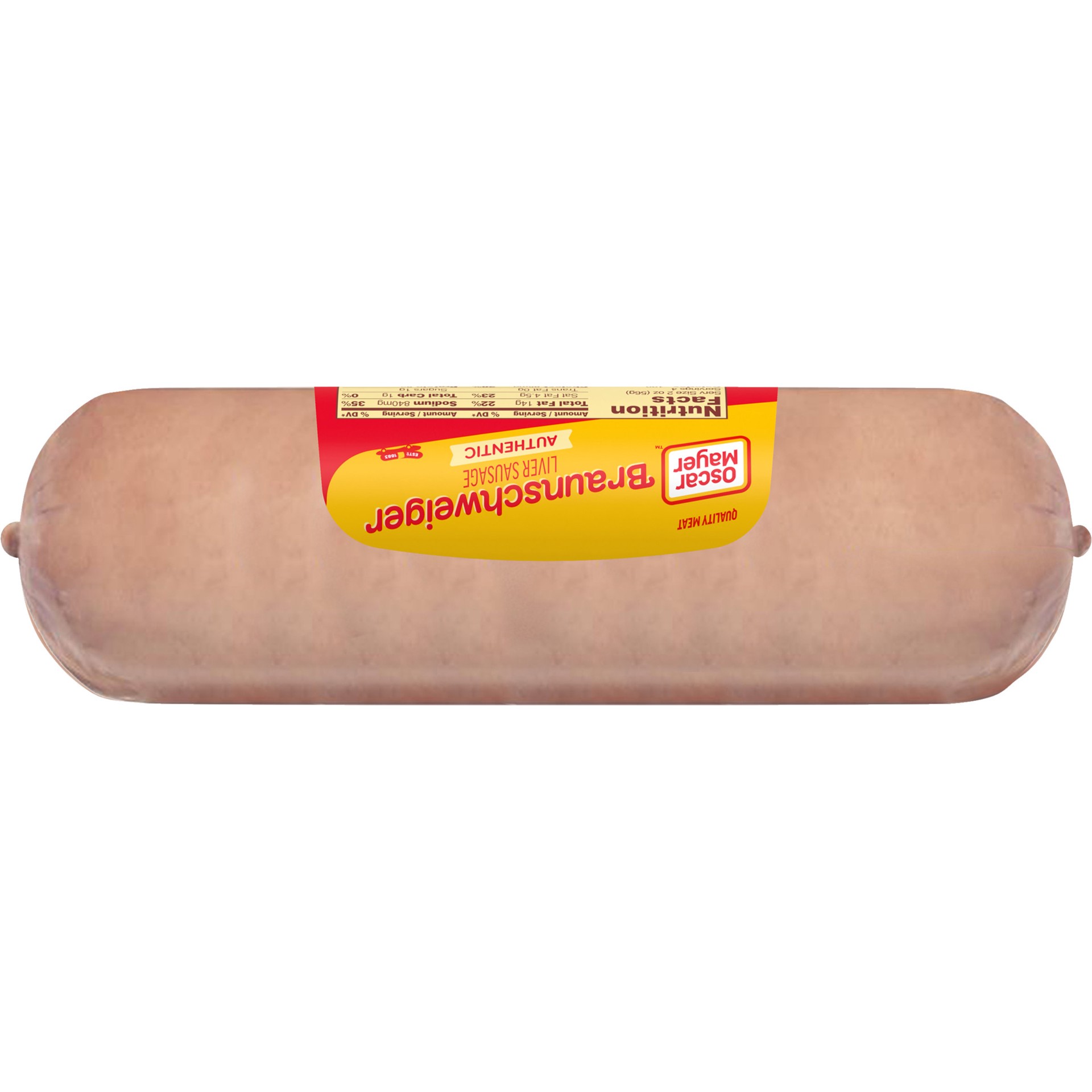 slide 3 of 5, Oscar Mayer Braunschweiger Liver Sausage, 8 oz. Pack, 8 oz