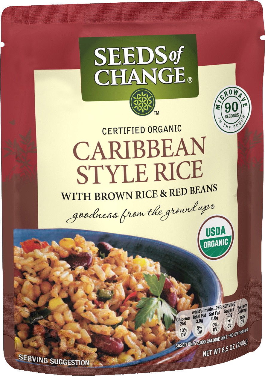 slide 1 of 3, Seeds of Change Certified Organic Caribbean Style Rice with Brown Rice & Red Beans, 8.5 oz, 8.5 oz