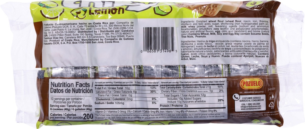 slide 4 of 13, Chiky Lemon Cookies 10 - 14.1 oz Packs, 10 ct