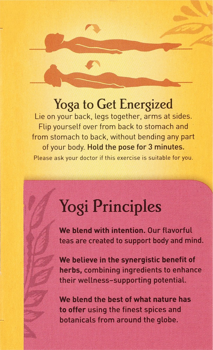 slide 5 of 9, Yogi Tea Spicy Hibiscus Blossom Positive Energy, Black Tea, Wellness Tea Bags, 16 Count, 16 ct