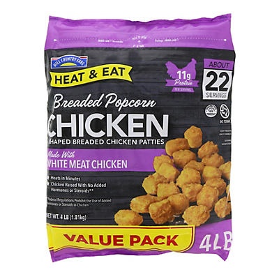 slide 1 of 1, Hill Country Fare Fully Cooked Popcorn Chicken, 18 oz