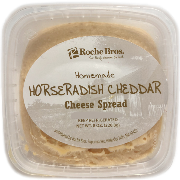 slide 1 of 1, Roche Bros. Our Own Horseradish Cheese Spread, 8 oz