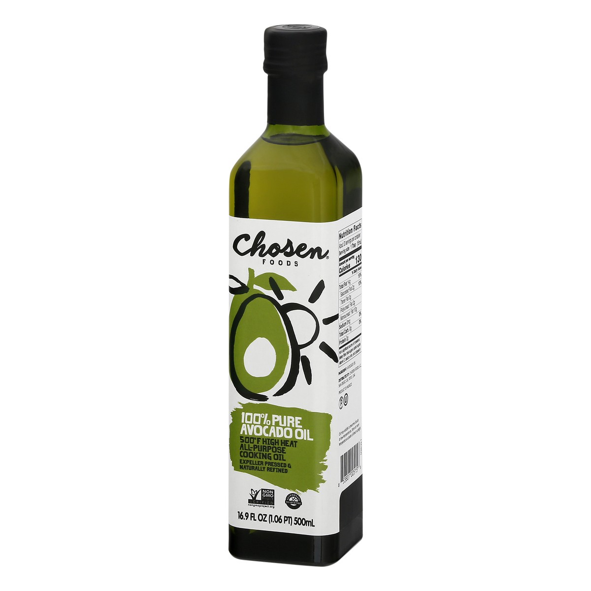 slide 4 of 9, Chosen Foods 100% Pure Avocado Oil 16.9 oz, 16.9 fl oz