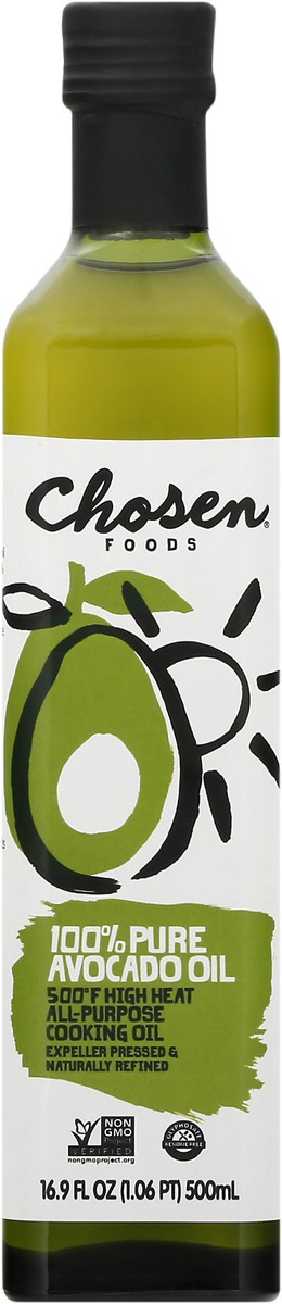 slide 7 of 9, Chosen Foods 100% Pure Avocado Oil 16.9 oz, 16.9 fl oz