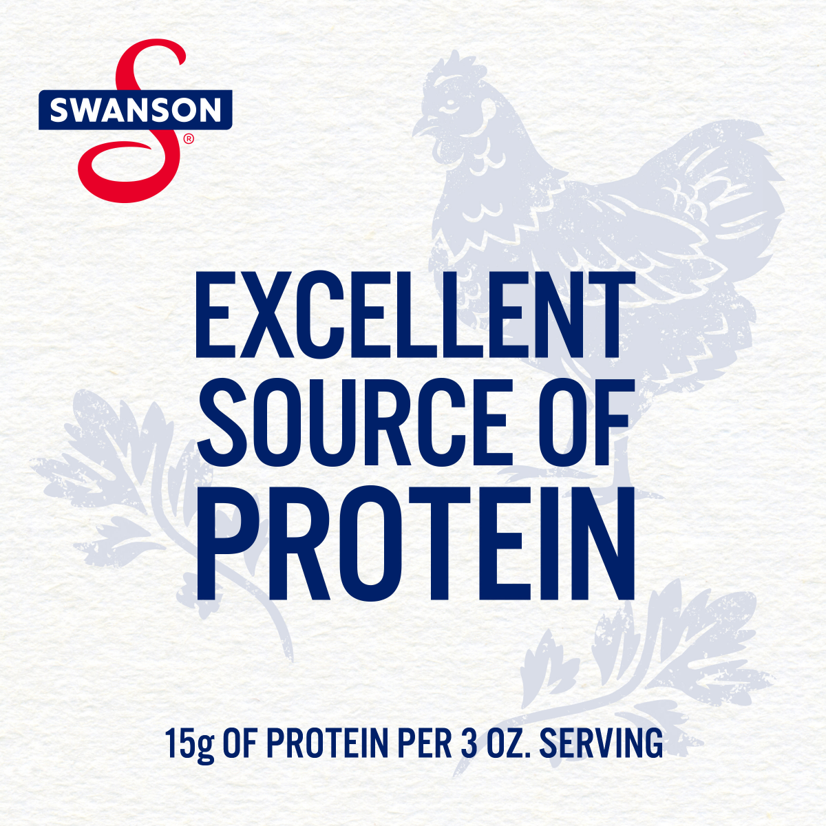 slide 28 of 29, Swanson 25% Less Sodium White Premium Chunk Canned Chicken Breast in Water, 12.5 OZ Can, 12.500 oz