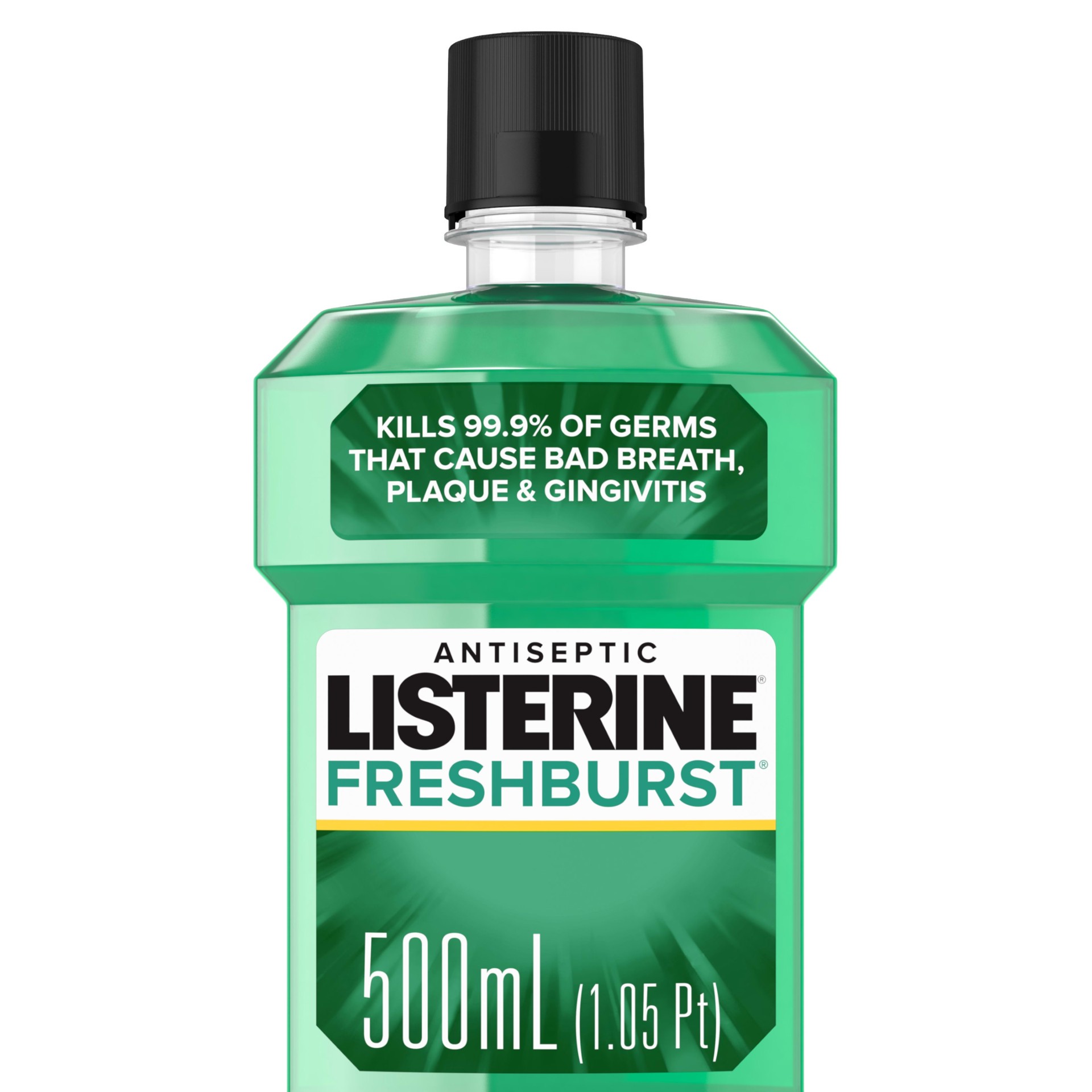slide 1 of 6, Listerine Freshburst Antiseptic Mouthwash Kills Germs Causing Bad Breath - 16.9 fl oz, 16.9 fl oz