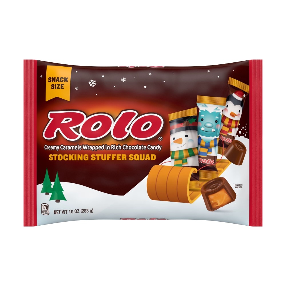 slide 1 of 1, Rolo Stocking Stuffer Squad Creamy Caramel Chocolate Candy, 10 oz