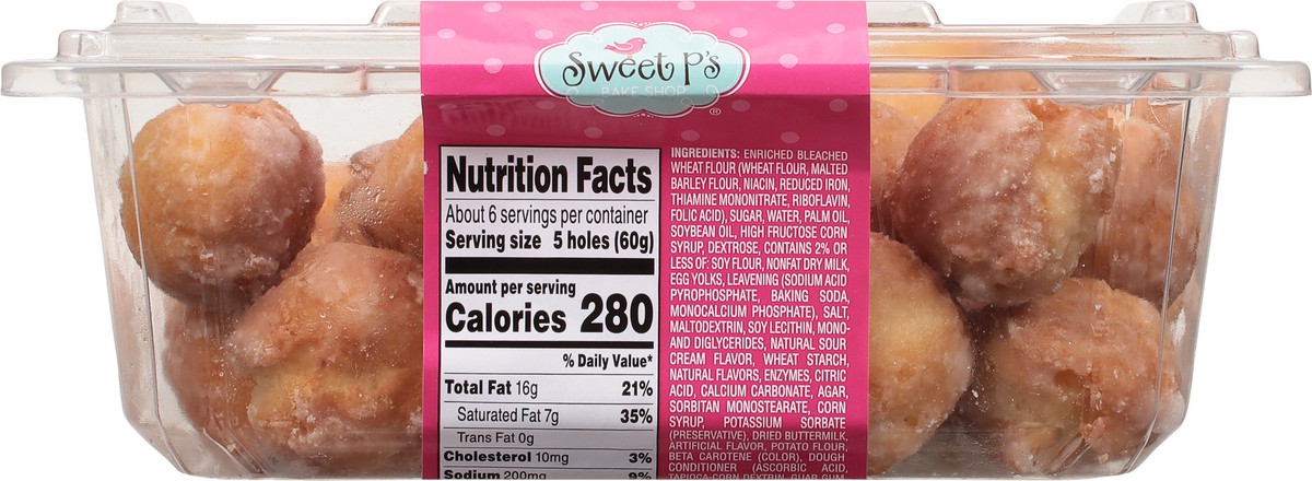 slide 4 of 9, Sweet P's Bake Shop Old Fashioned Donut Holes 14 oz, 