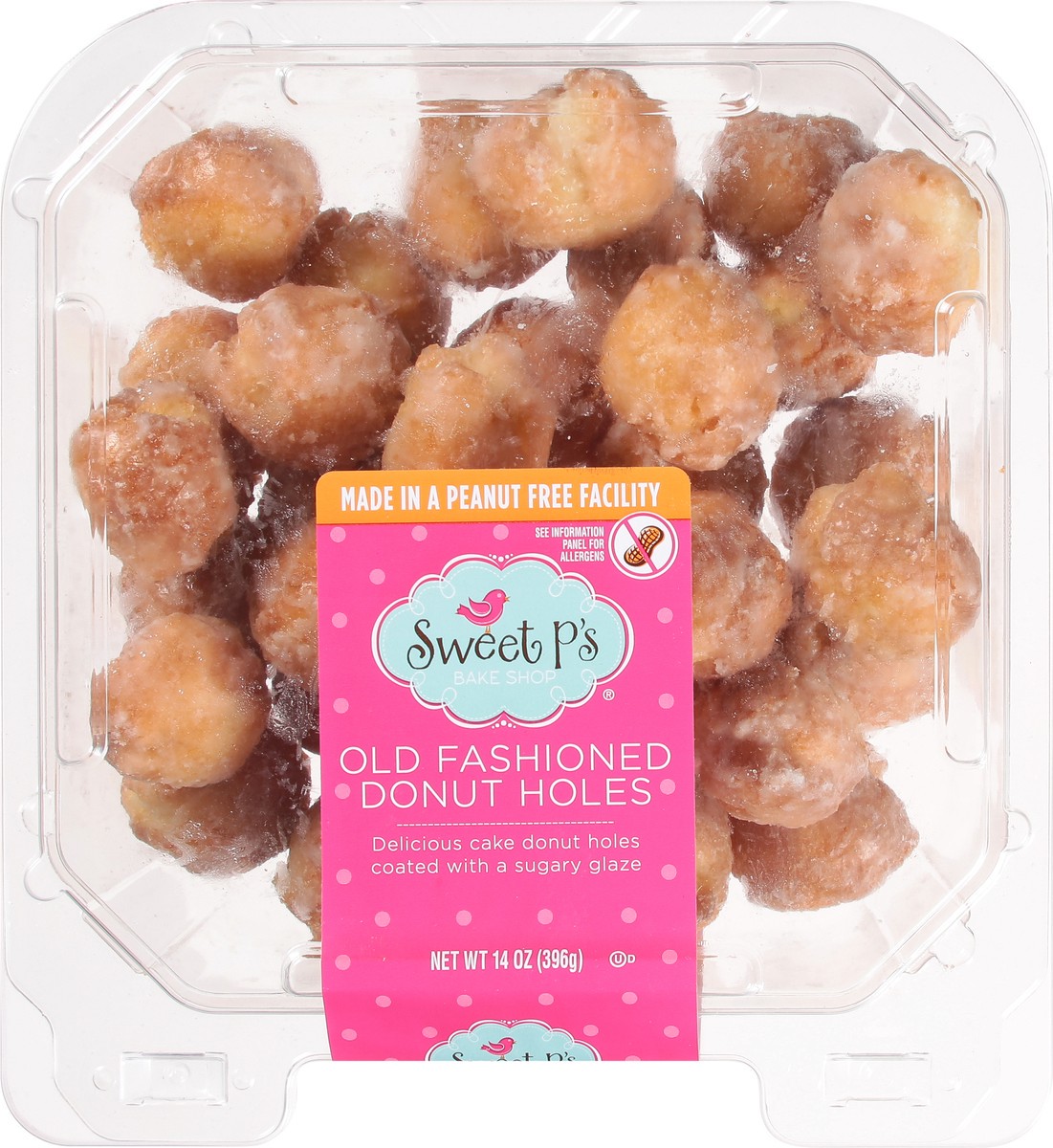 slide 3 of 9, Sweet P's Bake Shop Old Fashioned Donut Holes 14 oz, 
