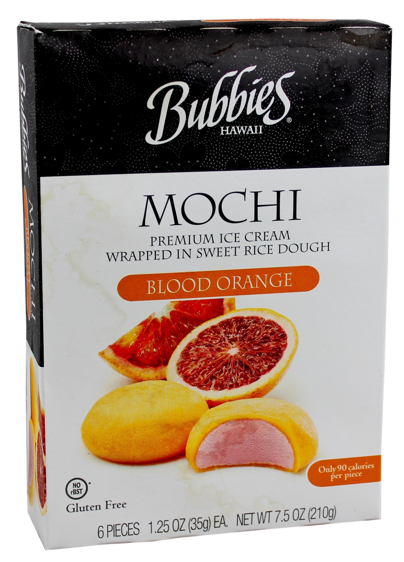 slide 1 of 1, Bubbies Mochi, Blood Orange, 6-1.25 Oz, 6 ct