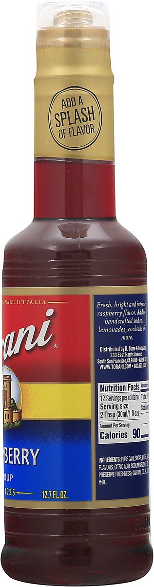 slide 7 of 7, Torani Rspbry Syrup - 12.7 fl oz, 12.7 fl oz