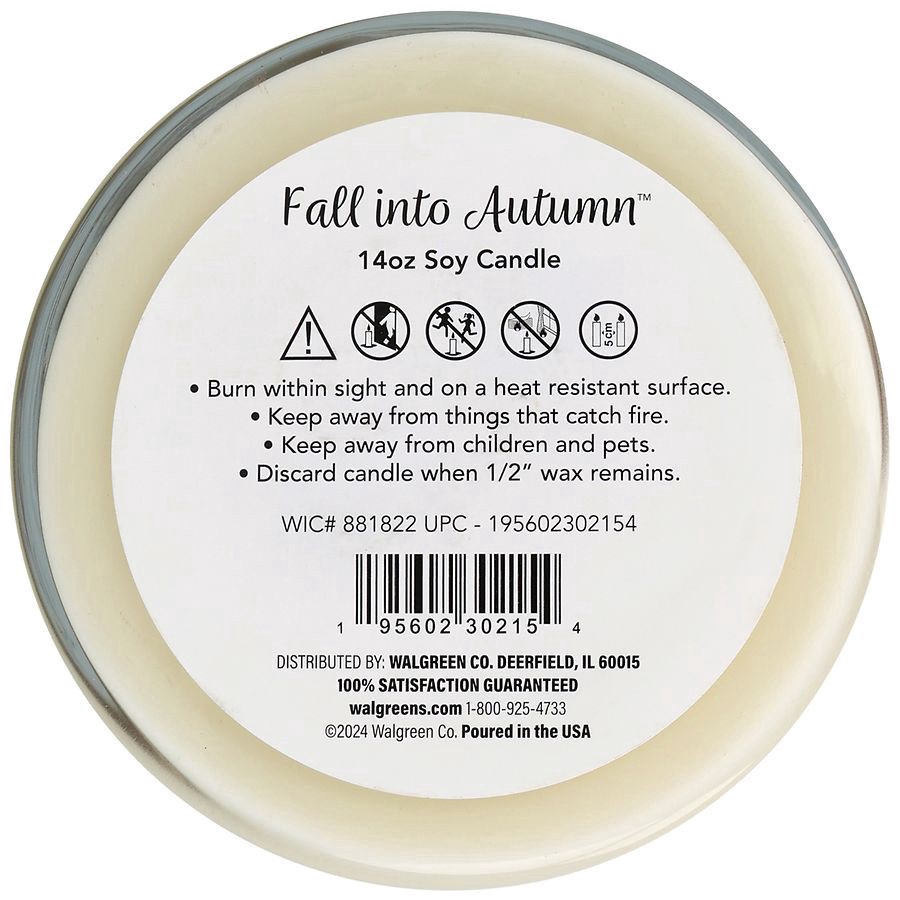 slide 3 of 5, Fall into Autumn Soy Candle Autumn, 14 oz