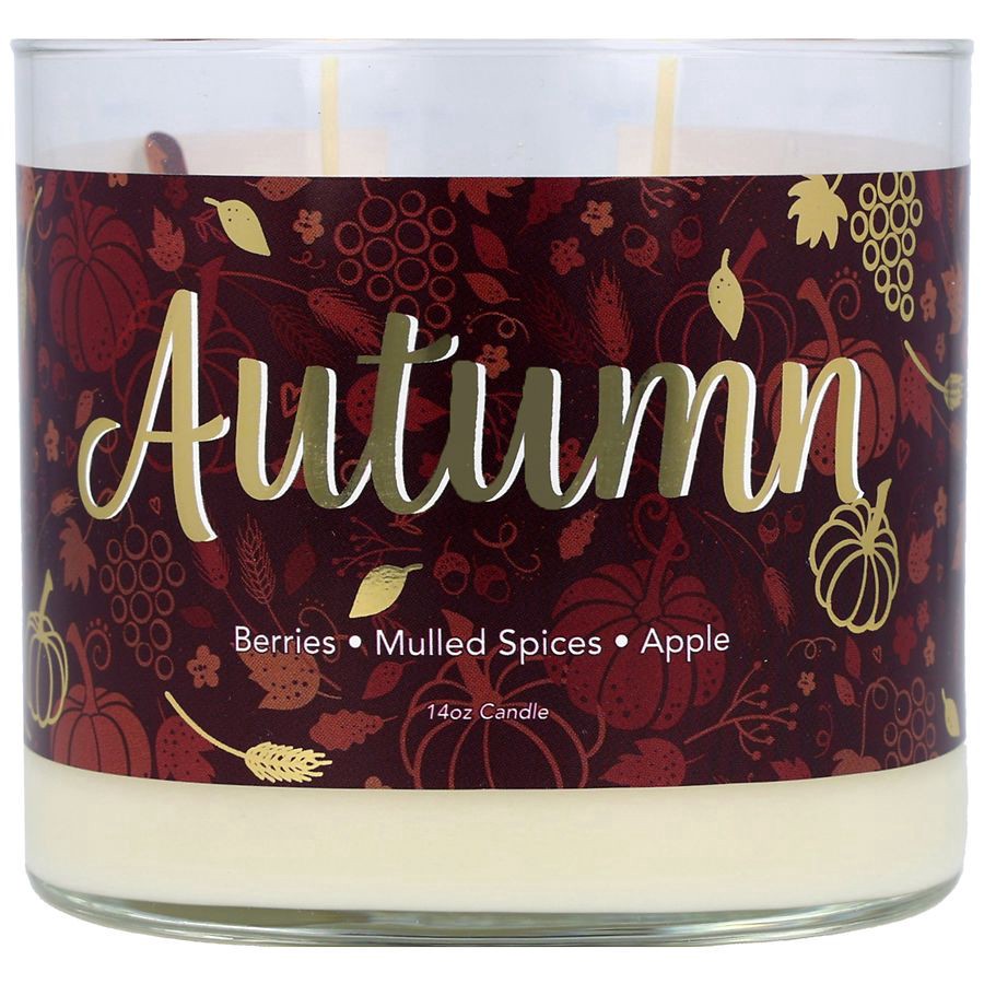 slide 1 of 5, Fall into Autumn Soy Candle Autumn, 14 oz
