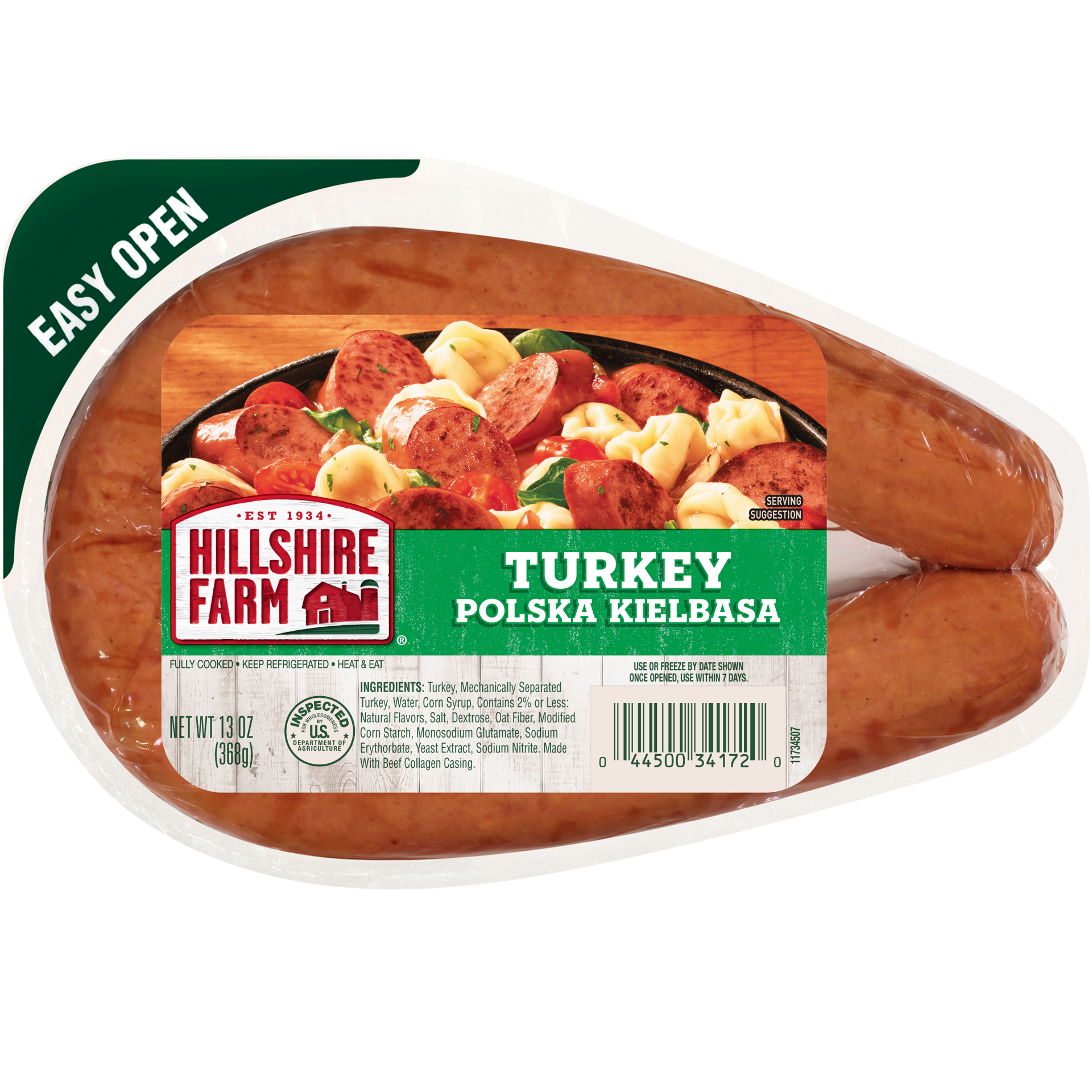 slide 1 of 3, Hillshire Farm Turkey Polska Kielbasa Smoked Sausage, 13 oz., 368.54 g