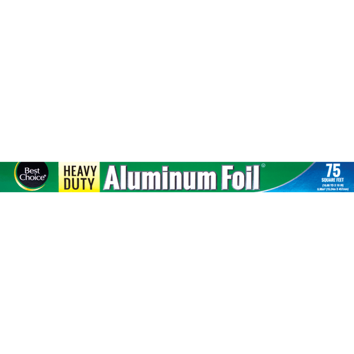 slide 1 of 1, Best Choice Heavy Duty Aluminum Foil, 75 sq ft