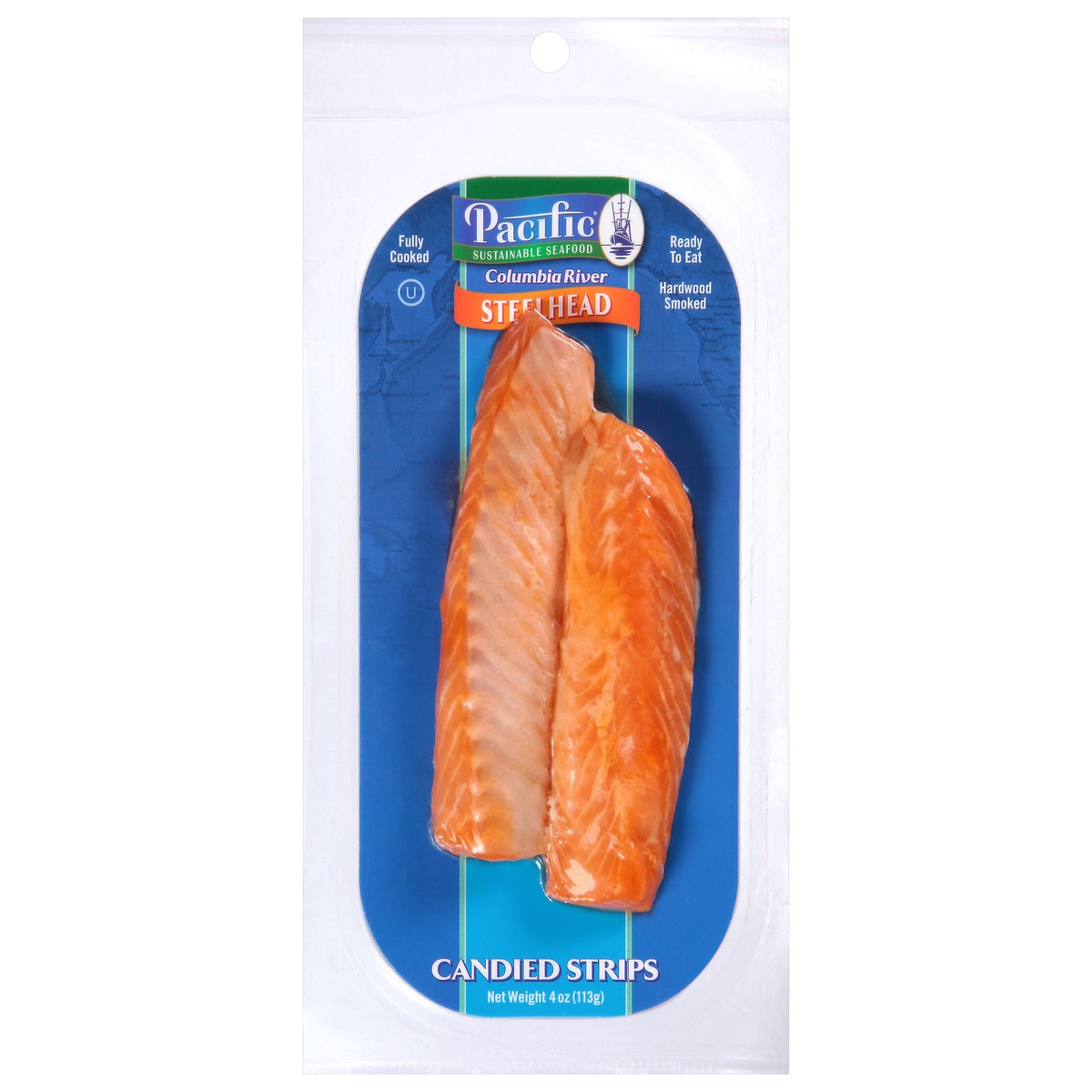 slide 9 of 14, Pacific Seafood Columbia River Candied Strips Steelhead 4 oz, 4 oz