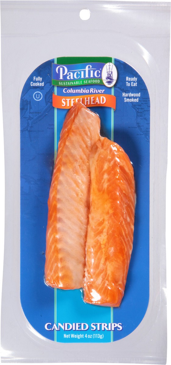 slide 7 of 14, Pacific Seafood Columbia River Candied Strips Steelhead 4 oz, 4 oz
