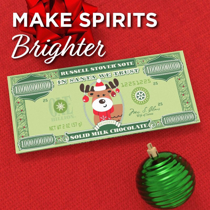 slide 5 of 8, Russell Stover Christmas Reindeer Milk Chocolate Bar- 2 oz, 2 oz