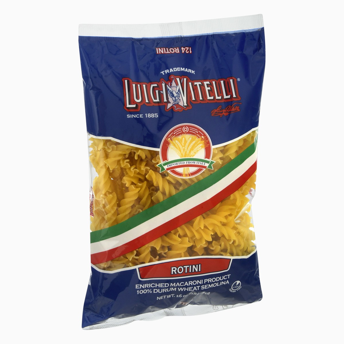 slide 7 of 9, Luigi Vitelli 100% Durum Wheat Semolina Rotini Pasta 16 oz, 16 oz