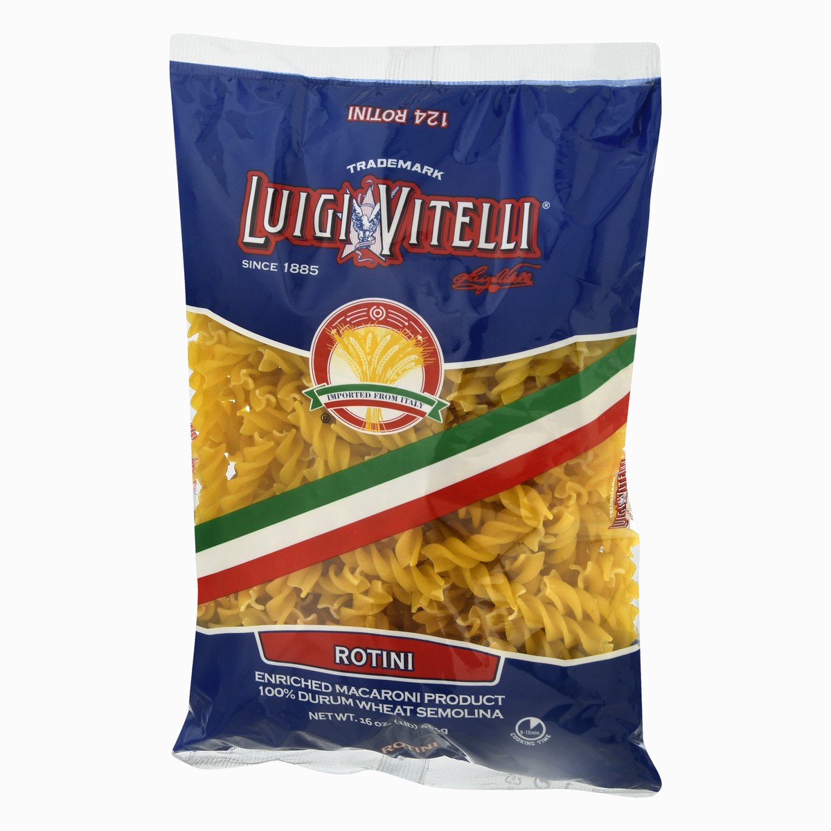 slide 4 of 9, Luigi Vitelli 100% Durum Wheat Semolina Rotini Pasta 16 oz, 16 oz