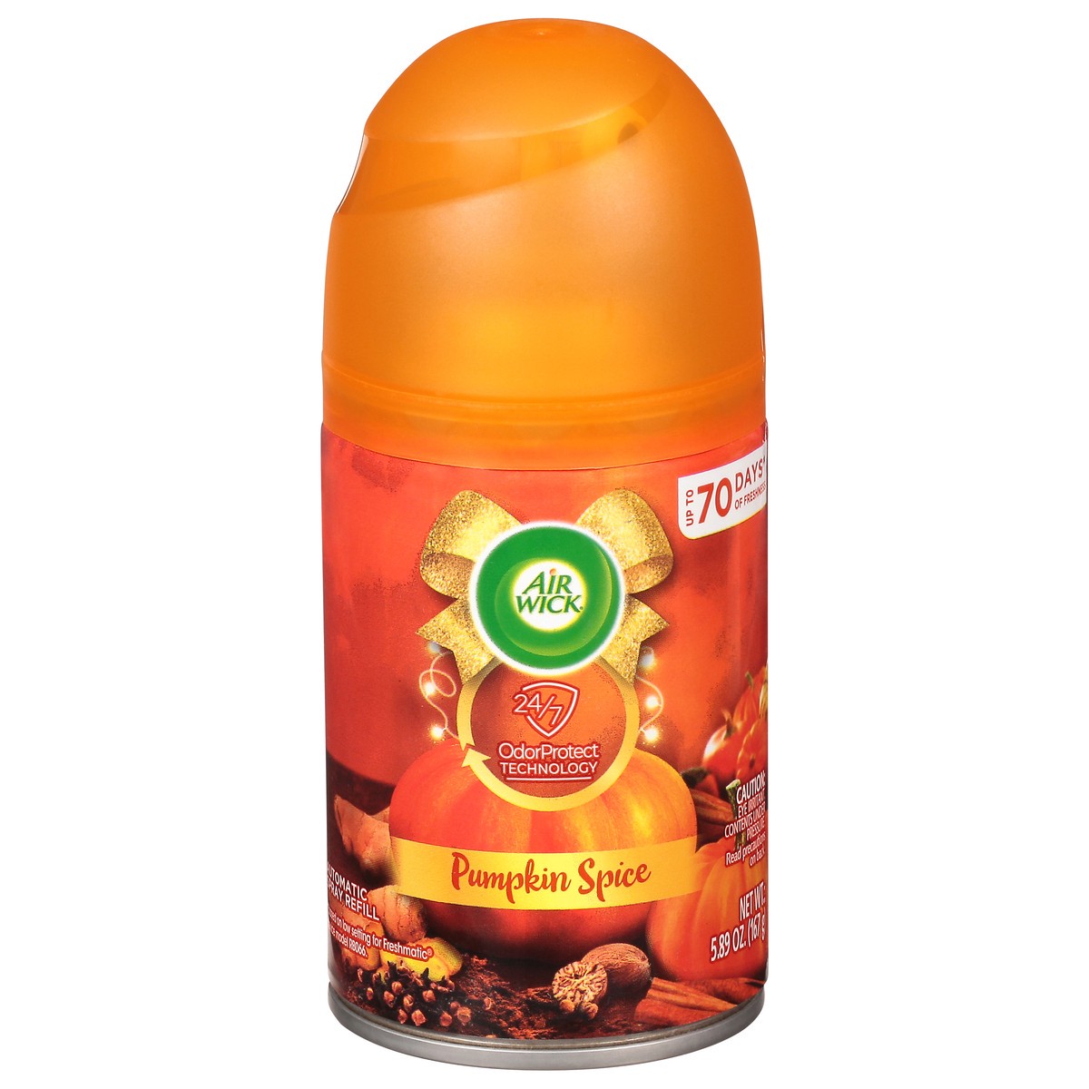 slide 9 of 12, Air Wick Pumpkin Spice Automatic Spray Refill 5.89 oz Aerosol, 5.89 oz