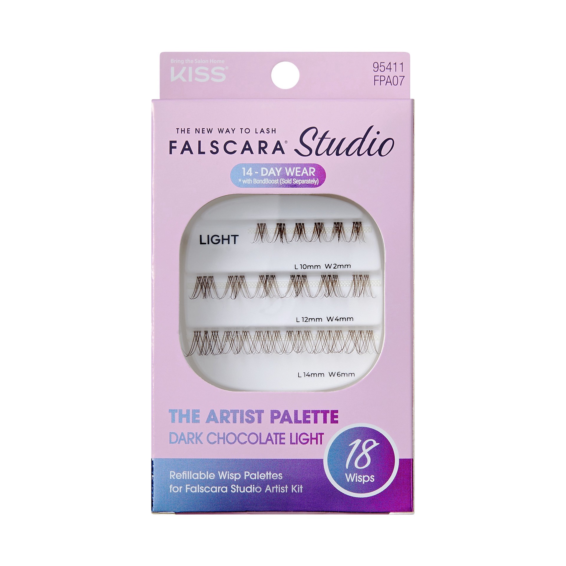 slide 1 of 1, KISS Falscara Studio Palette - 07 Light Delicate, 1 ct