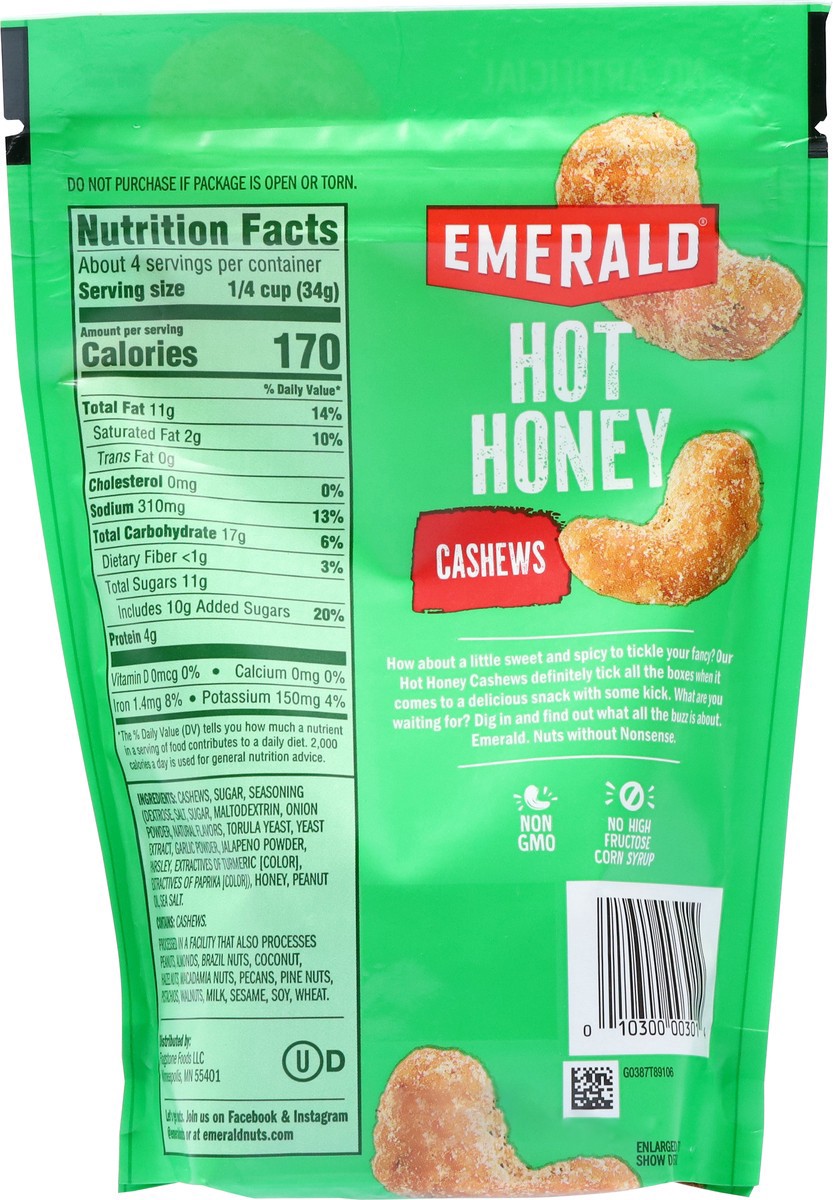 slide 10 of 14, Emerald Hot Honey Cashews 5 oz, 5 oz