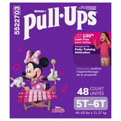 Pull-Ups Girls' Potty Training Pants, 5T-6T (50+ lbs), 48 Count