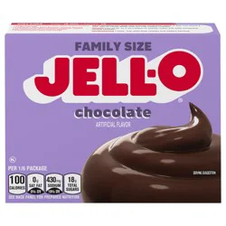 Jell-O Chocolate Artificially Flavored Instant Pudding & Pie Filling Mix, Family Size, 5.9 oz. Box