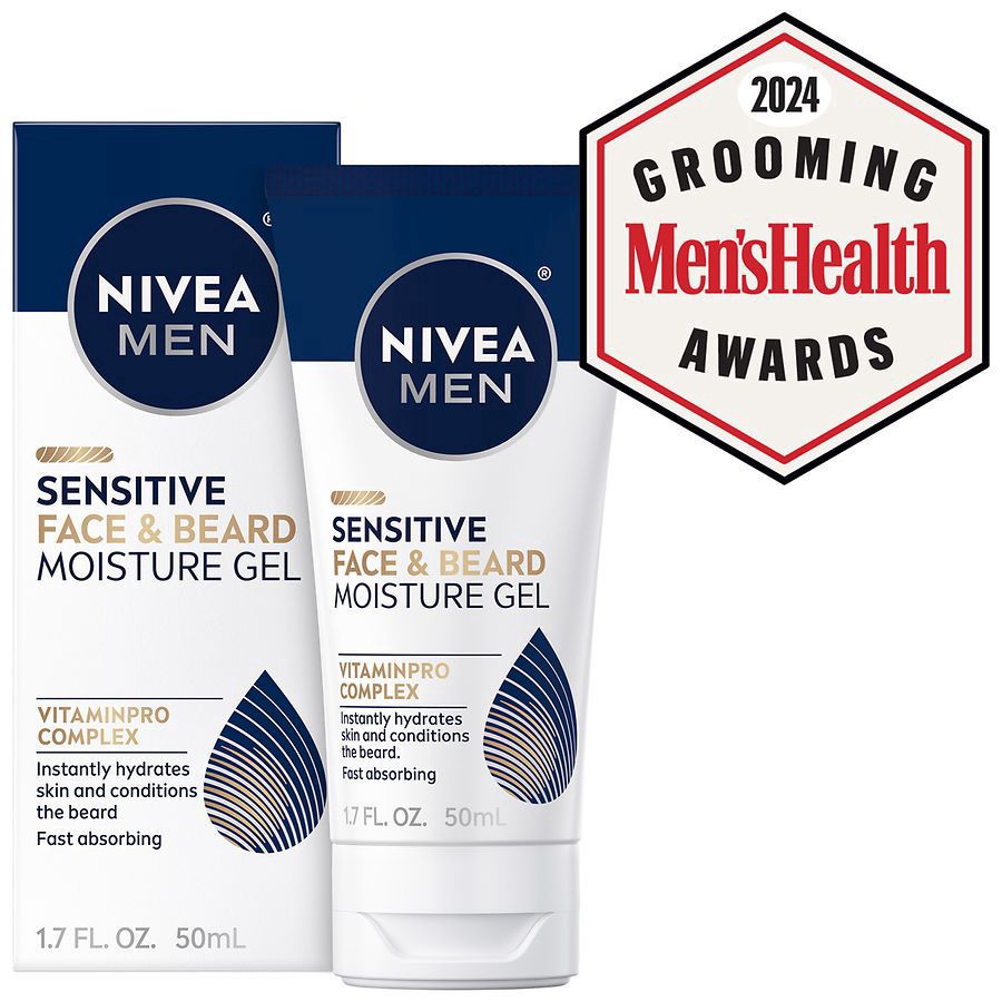 slide 3 of 5, Nivea Men Sensitive Face and Beard Gel 1.7 fl oz, 1.7 fl oz