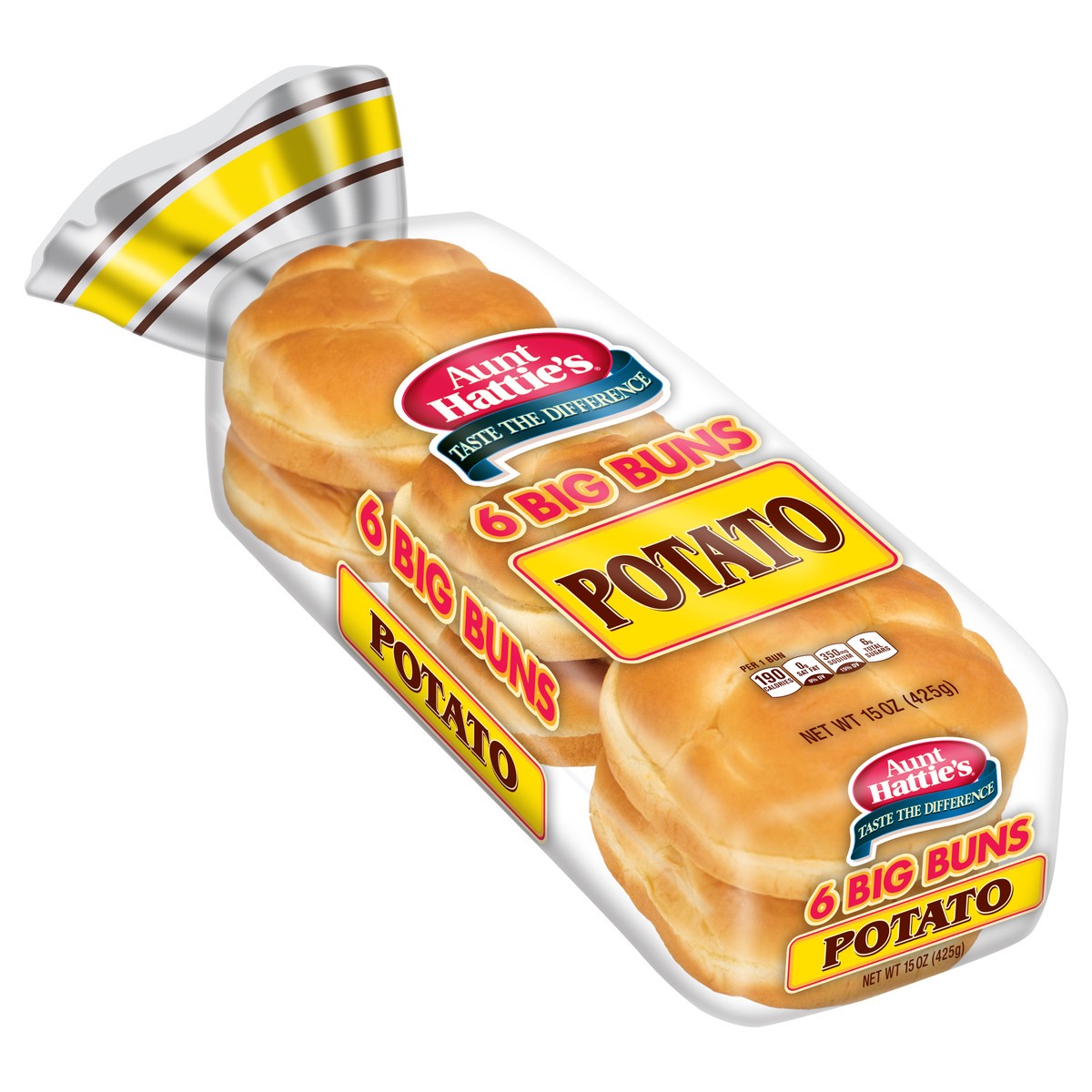 slide 9 of 12, Aunt Hattie's Potato Sandwich Buns, 6 ct; 15 oz