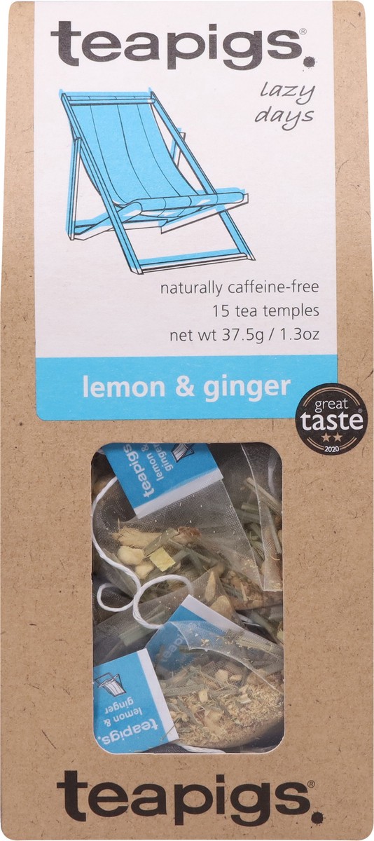 slide 6 of 9, teapigs Lemon & Ginger Tea Temple 15 - 2.5 g Tea Temple, 15 ct