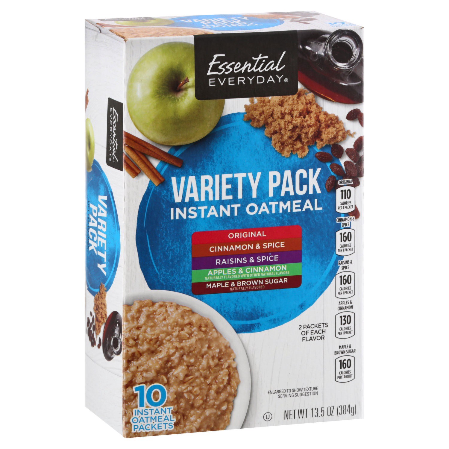 slide 1 of 1, Essential Everyday Instant Oatmeal Variety, 13.7 oz