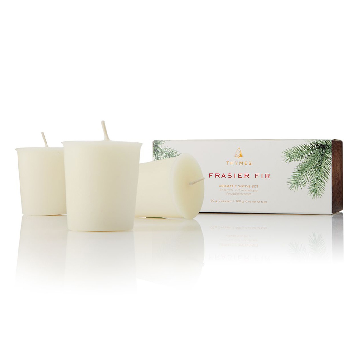 slide 1 of 1, Thymes Frasier Fir Votive Set, 2 oz