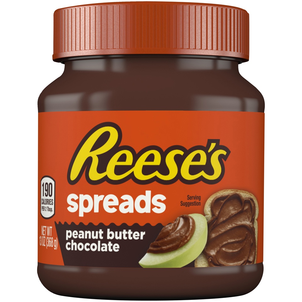 slide 1 of 2, Reese's Peanut Butter Chocolate Spreads, 13 oz