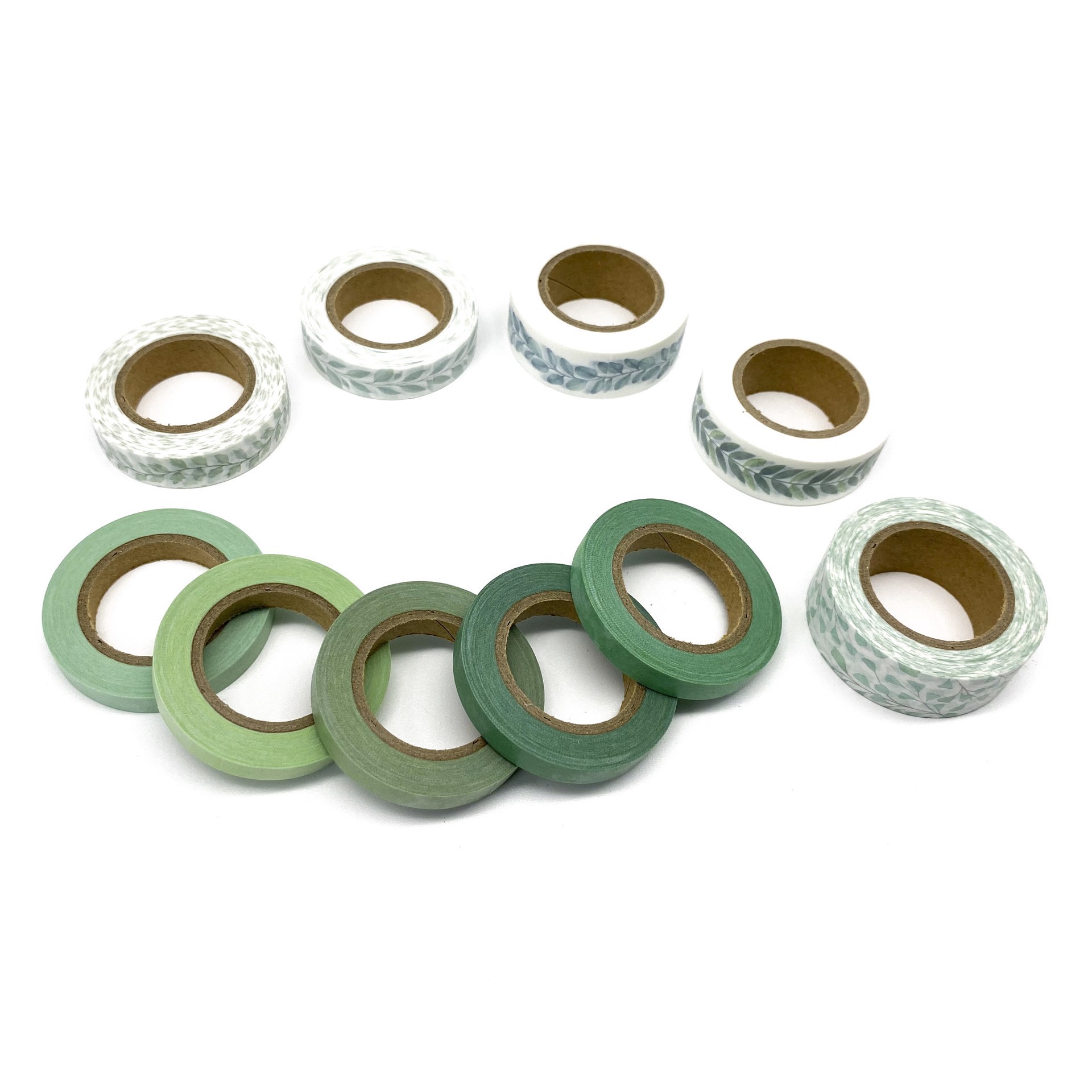 slide 2 of 5, Greenery Washi Tape Set In Tube By Recollections, 10 tape rolls