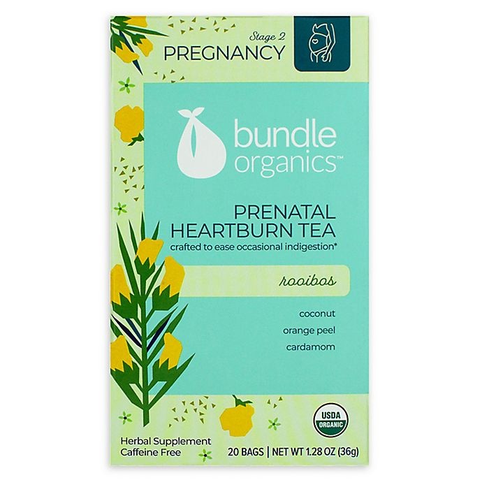 slide 1 of 4, Bundle Organics Rooibos Prenatal Heartburn Relief Tea, 20 ct