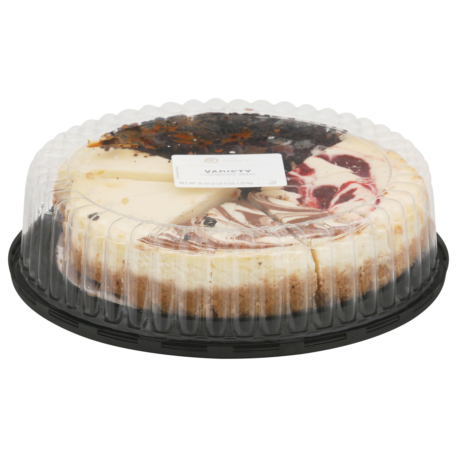 slide 1 of 1, Publix Bakery Variety Cheesecake Wheel, 36 oz