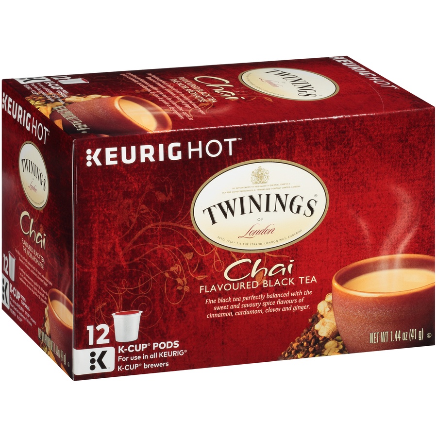 slide 2 of 7, Twinings of London Chai Tea K-Cup Pods, 12 Ct, 1.44 oz