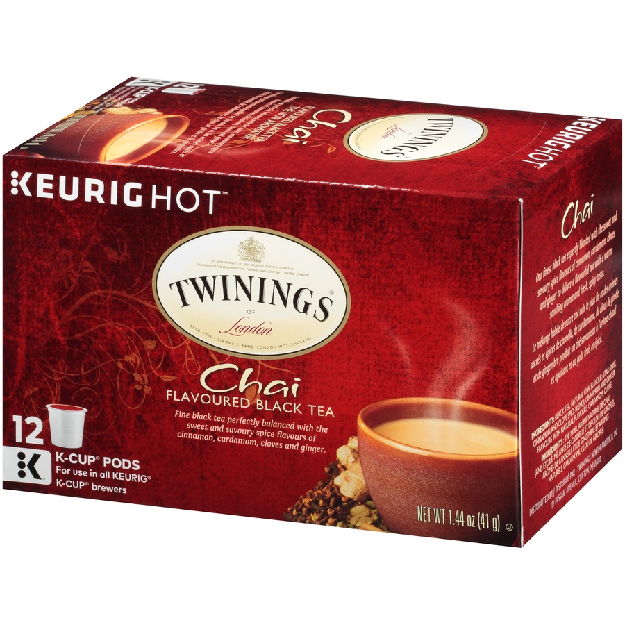 slide 3 of 7, Twinings of London Chai Tea K-Cup Pods, 12 Ct, 1.44 oz