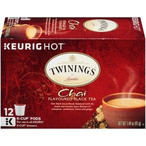 slide 1 of 7, Twinings of London Chai Tea K-Cup Pods, 12 Ct, 1.44 oz