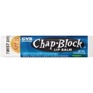 slide 1 of 1, CVS Health Chap-Block Lip Balm SPF 15, 0.15 oz