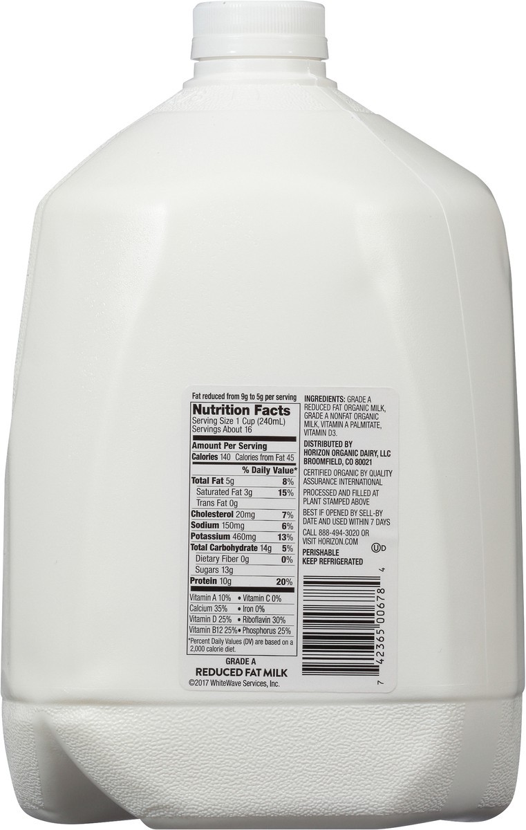 slide 2 of 12, Horizon Organic High Vitamin D 2 Percent Milk, High Vitamin D Reduced Fat Milk, 128 FL OZ Gallon Bottle, 1 gal